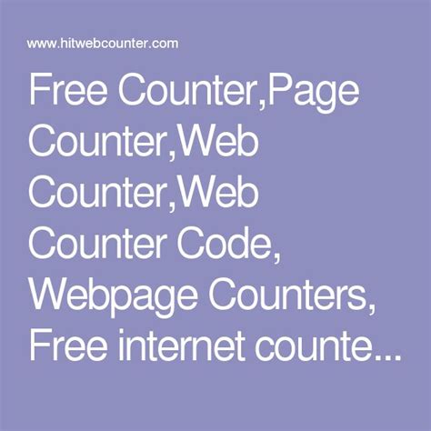 webcounters